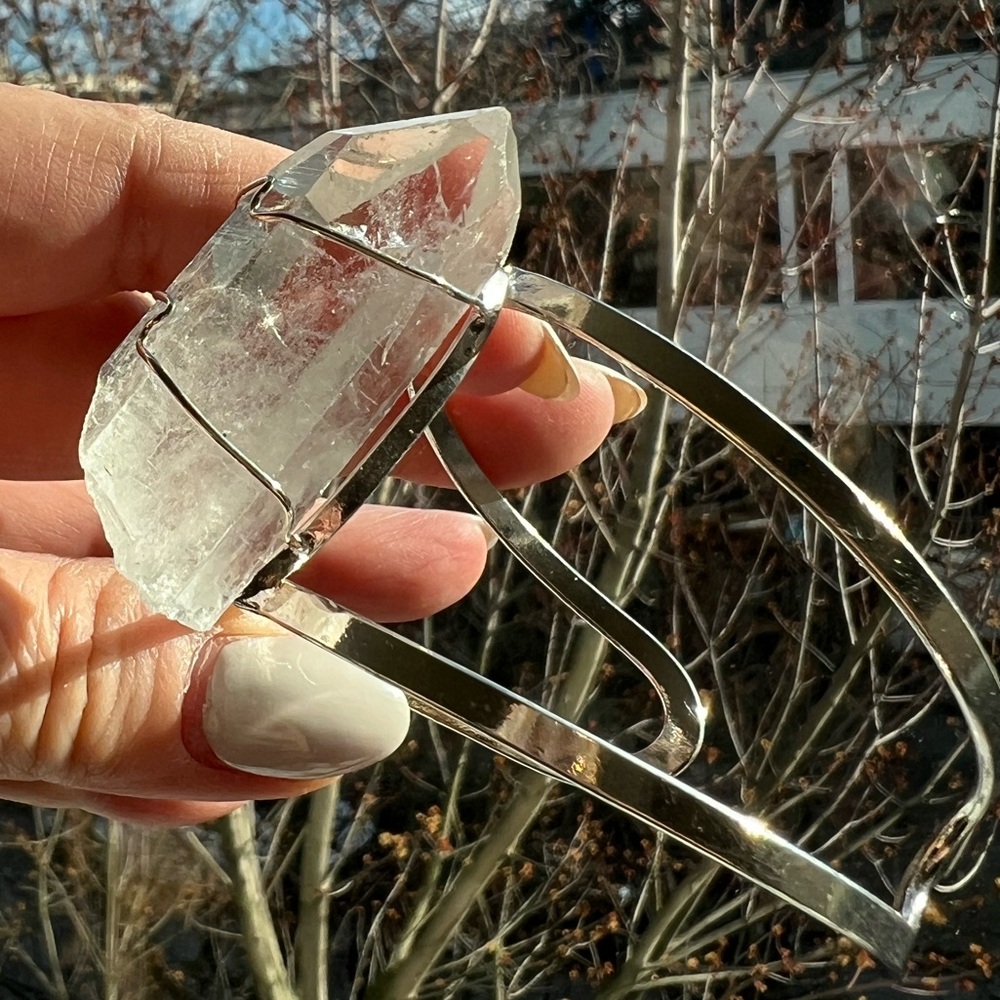 Clear Quartz Point Bracelet